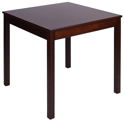 Krok Wood Esstisch Tomas aus Massivholz in Buche, Farbe Dunkle Eiche (75 х 75 х 75 cm)