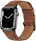 HITZEE Leather Straps Compatible with Apple Watch Strap 49mm 46mm 45mm 44mm 42mm for Women Men, Genuine Leather Band Compatible with Apple Watch Ultra 2 SE2 SE Series 10 9 8 7 6 5 4 3 2 1, Brown