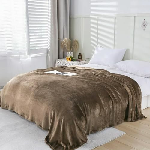 Winterdecke, Luxus-Bettdecke, flauschig, warm, weich, Kunstfelldecke, Sofa