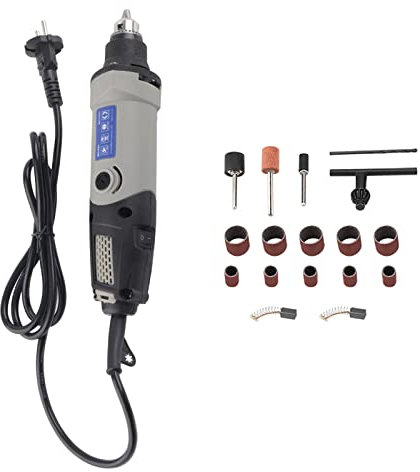 KIMISS Elektrischer Schleifmaschine, 400 W, für Bohrer, 6 Geschwindigkeitsstufen, leistungsstarkes Rotationswerkzeug, Multischleifer