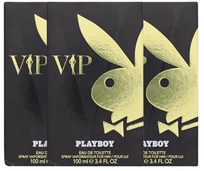3x Playboy VIP men Eau de Toilette Spray orientalisch intensiv for him je 100ml
