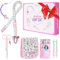 Nurse Is Love Krankenschwester Geschenke 5-Teiliges Set | Schlüsselband + Schere + Taschenorganizer + Stifte Taschenschutz mit Kugelschreiber Mehrfarbige + Scherenhalter | Krankenschwester Zubehör