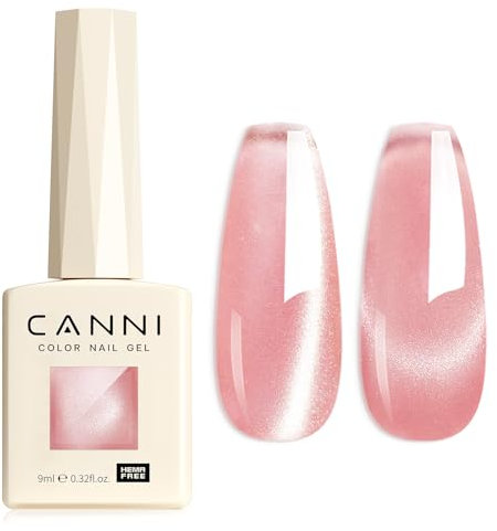 CANNI UV Gel Nagellack Cat Eyes Glitzer Nagellack Gel Nail Polish Farbgel für Gelnägel UV Lack Soak Off gellack für UV Lampe 8004