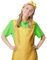 Angenster Damen Langstrumpf Kostüm Lustiges Set, Faschingskostüm für Erwachsene Damen mit T-Shirt Schürze und Strümpfe, Langstrumpf Kostüm Karneval Fasching Outfit (Damen, XL)