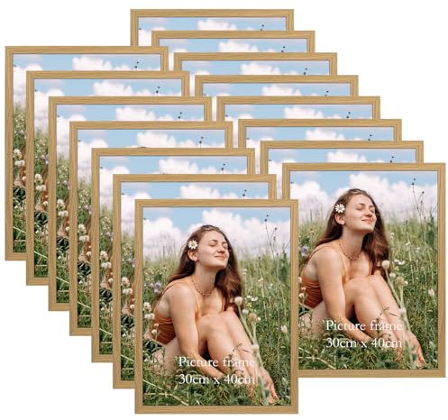 Vasemouh 15 Cadres Photo 30x40 CM, Cadres 40x30 Naturels en Bois