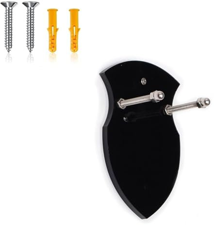 Kiuiom Schwertständer Aus Acryl,Wandschwertständer,Axt-Halter,Schwert-Aufhänger,Wandhaken Halterung,Displayaufhänger,Für Dolch,Axt,Schlüsselblatt,Vertikale Anzeige,Schwarz