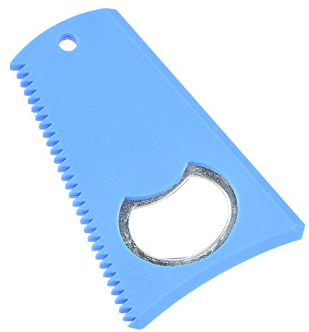 Qualität Portable Surfboard Board Wachs Comb Remover Tool Accessoire Blau (BLACK) (YELLOW) (Blau (0,6 mm Dicke))