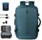 TUCVZVO Vakuum Rucksack Handgepäck Airbag Rucksack mit Vakuumpumpe – Wasserabweisender Erweiterbarer Großvolumen Anti Diebstahl Airbag Vacuum Backpack für Reisen (Blue)