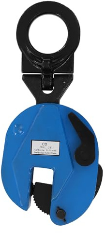 KANBCNG Morsetto di sollevamento verticale professionale in lamiera, 2000 kg, capacità di carico per gru, morsetto per lamiera, pinza di sollevamento verticale, pinza di sollevamento per piastre in