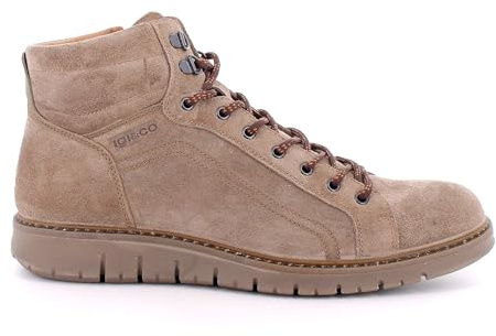 IGI&Co Herren Schuhe 8615133 Stiefel mit Schnürung und Reißverschluss, beige, 42 EU
