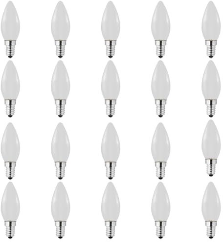 Jiotouhu e14 led warmweiss, 1W entspricht einer 10W Halogenlampe, Kunststoffabdeckung, nicht dimmbar, für Outdoor Indoor String Hochzeitsparty Bar Stimmung Ambiente Dekor, 20 Stück