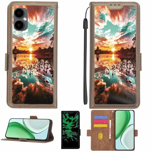 Aroepurt hülle Kompatibel Für Opel Mobile Smart X65 Hülle Case Handyhülle Schutzhülle [Mit 9H Härte HD Schutzfolie][RFID-Blockierung][Dunkler Leuchteffekt] LPT-FJ