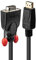 Lindy 41943 adaptador de cable Displayport VGA Negro - Adaptador para cable (Displayport, VGA, Macho/Hembra, 3 m, Negro)