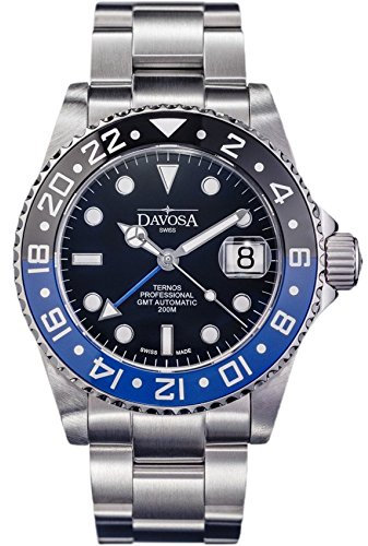 DAVOSA Ternos Prof.GMT Divers Ceramic Automatic 16157145 schwarz-blau