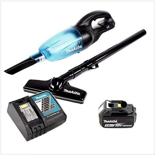Makita DCL 180 RT1 B Akku Staubsauger 18 V Schwarz + 1x Akku 5,0 Ah + Ladegerät