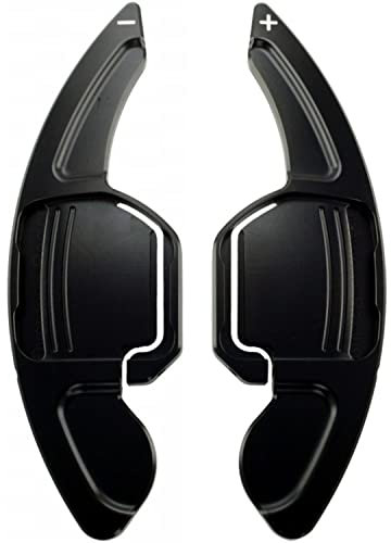 Overdrive-Racing Schaltwippen Verlängerung Kompatibel mit Seat Leon III 5F Cupra Ibiza Ateca Arona Exeo ST Alhambra Typ-A Schwarz Eloxiert Alu