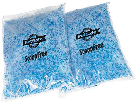 Petsafe Premium Silikat-Katzenstreu Doppelpack Scoopfree, Beseitigt Gerüche, Staub- und klumpenfrei, Hält bis zu 30 Tage, 2 kg (2er Pack)