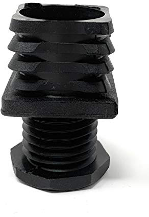 Design61 10x Vierkant Rohrstopfen Justierstopfen 30 x 30 mm mit Lamellen