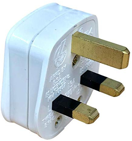 Click Essentials 13A Resilient Plug Top (13A Fused) Bar Grip White (PA320)