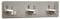Garderobenhaken PANDORA 3-fach (180 x 45 x 29 mm) Edelstahl rostfrei selbstklebend 3M für Küche & Bad Hakenleiste Klebehaken von SO-TECH®