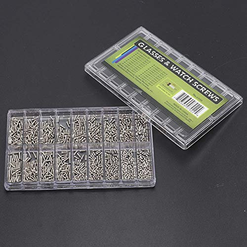 18 Arten Uhr Reparaturschraube, Edelstahl Uhr Reparatur Uhr Armbanduhr Schraube Reparaturwerkzeug Zubehör, Kleine Schrauben für kleine Scharnier Multi Purpose DIY Miniatur Schrauben Set