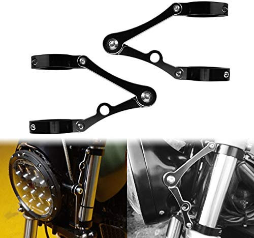 HDBUBALUS Support de fixation de phare de moto 39-41 mm pour Harley Sportster XL Dyna Cafe Racer Chopper Bobber