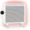 KLARSTEIN Hot Spot Slimcurve Double radiateur 2 en 1 - convection et infrarouge, protection anti surchauffe, minuterie hebdomadaire, pose murale ou sur pied, 2 pieds à roulettes, tôle, 1000 W, blanc