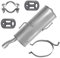 Endschalldämpfer Auspuff Endtopf für Peugeot 206 1.4i 1.6i 206 CC 1.6i 206+ PLUS 1.1i 1.4i