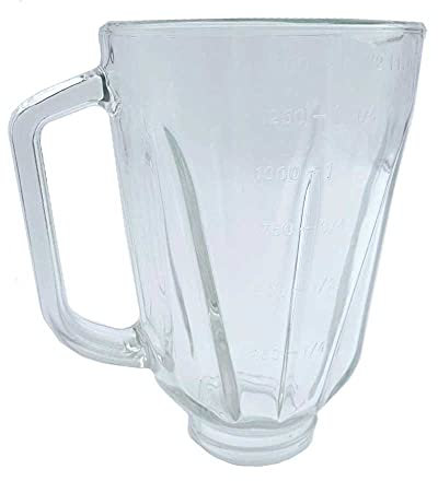 ELECTROTODO Jarra De Vidrio compatible con Batidora Vaso Hamilton Beach