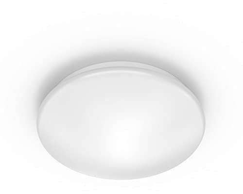 Philips Moire Deckenleuchte, 17 W, 2700 K, warmweißes Licht, weiß, IP20, flimmerfrei