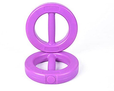 Gusseisenhantel 1kg / 1,5kg / 2kg Damen Home Runde Kettlebell Fitnessgeräte Yoga dünne Arme dünne Beine (orange, lila, grün) (Color : Purple-1.5kg(Single))