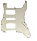 Gitarren-Pickguard Für Stratocaster 11 Schraubenlöcher HSH. Zwei Humbucker Single Stratocaster Guitar Pickguard Kein Kontrollloch Kratzteller Schlagbrett Scratchplate (Color : 3Ply Parchment)