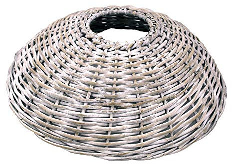 artplants.de Weihnachtsbaumkorb Jericho aus Rattan, weiß gekalkt, 18cm, Ø62cm - Weihnachtsbaum Rock
