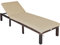 GIANTEX Sonnenliege Rattanstuhl Outdoor, Gartenliege Relaxliege Rattan Liege inkl. Auflage, Terrassenstuhl mit 6-Fach Verstellbarer Rückenlehne, Liegestuhl Balkonliege (1)