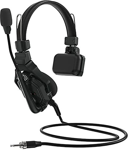 Hollyland Solidcom C1 [Offiziell] Wired Headset mit 3.5 mm TRRS Klinke Einseitiges Headset für den Intercom Hub Full Duplex Wireless Intercom System Headset Kombatibel mit der Basisstation