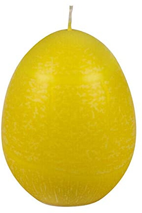 Kerzenfarm Hahn Eierkerze, 120x80mm (gelb)