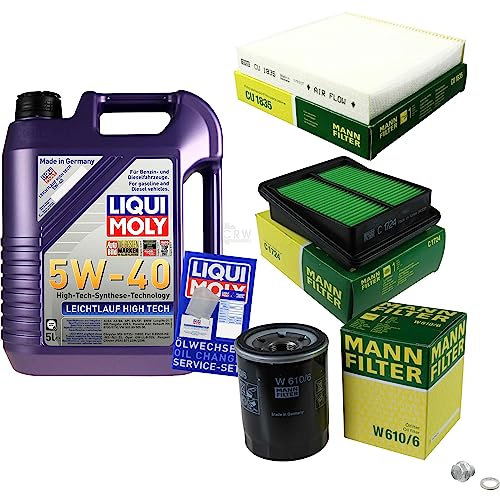 Inspektionspaket 5L LIQUI MOLY Leichtlauf High Tech 5W-40 für Jazz II