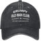huesdeaw Grumpys Old Man Club Hut für Damen, Baseballkappe, modische Mütze, Schwarz, Einheitsgr��e