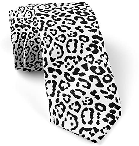 747 Leopardenmuster Krawatte Elegant Satin Krawatte Graziös Herren Krawatte Für Festliche Büro Herren