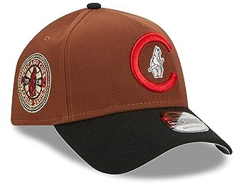 New Era Chicago Cubs MLB Harvest 1908 World Series Brown Black 9Forty A-Frame Snapback Cap - One-Size