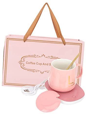 Didiseaon Heated Cup for Tea Milk Warmer Pad Electric Mug Warmer Set Mug Heater Thermostat