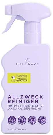PUREWAVE Allzweckreiniger Patchouli White Vanilla – natürlicher Allzweckreiniger für Böden und Oberflächen, vegan, frei von Schadstoffen, ideal für Haushalte und Gewerbe, 500 ml