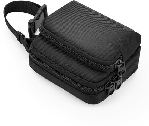 CaSZLUTION Protective Case for TP-Link Ultra-Portable Wi-Fi 6 AX1500 / AX3000 Travel Router (TL-WR1502X / TL-WR3002X), Fabric Portable WiFi Storage Pouch with Cable & Adapter Pocket (Case Only)