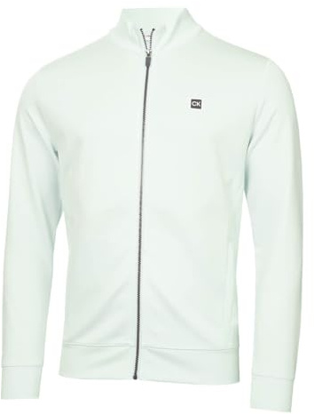 Calvin Klein Mens Concord Full Zip Stretch Soft Wicking Golf Sweater