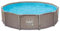 HAF® Swing Metal Frame Pool mit den Maßen 305 x 76 cm | Grau mit dreifachem Korbgeflecht | ca. 4.500 Liter Wasserkapazität | Hochwertiger Swimming Pool | Gartenpool/Aufstellpool ohne Filterpumpe
