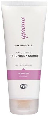 Green People Exfoliating Hand & Body Scrub, 200ml | For All Skin Types, Dry and Sensitive Skin, Vegan and Certified Organic Formula, Gentle Exfoliation, Hydrating Formula