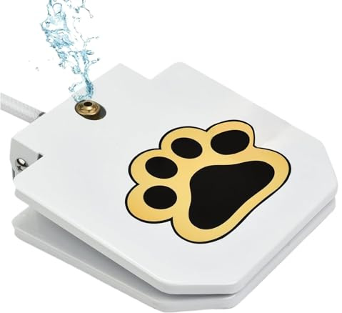 Rrlihjgu Walking Activated Dog Water Fountain - Paw Activated Drinking Water Toy Dog Sprinkler | Adjustable Pet Dispenser Garden Lawn Patio Outdoor