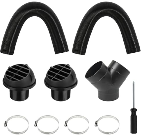 75mm Auto Heizung Rohr Kanal, Diesel Standheizung Zubehör, Y-Rohr-Set warmluftschlauch, Auto-Heizungsschlauch, Auto Heizungsschlauch für Standheizung Webasto Eberspacher