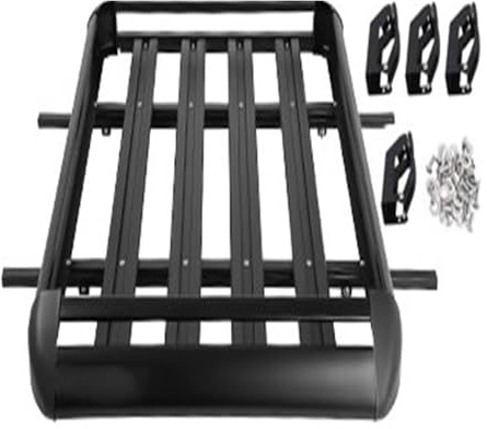 Relingträger Dachrelings Universal Dachträger Tragkraft 100kg Auto Gepäck Fracht Zelt Querträger Skihalter Fahrradträger Kugel Anhänger Wohnmobil