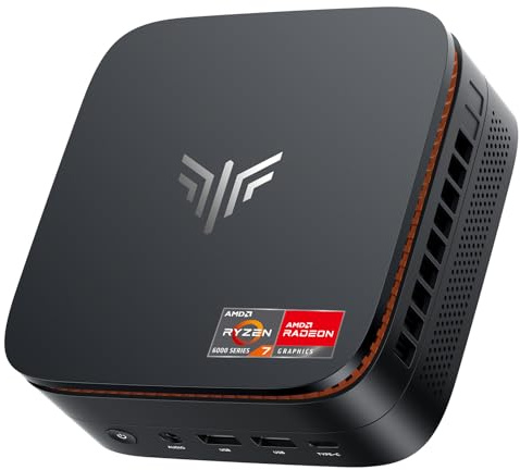 NiPoGi Hyper H1 Mini PC W-11 PRO ΑΜD Ryzen 7 6800H(Max 4.7GHz,8C/16T) 32GB LPDDR5 6400MHz/512GB M.2 NVMe SSD, Desktop PC 4K Triple Display(DP1.4+HDMI 2.0+Type-C)/WiFi 6/BT 5.2/VESA-Unterstützt